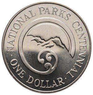 obverse: NEW ZEALAND - Elizabeth II - Dollar 1987 National Parks Centennial