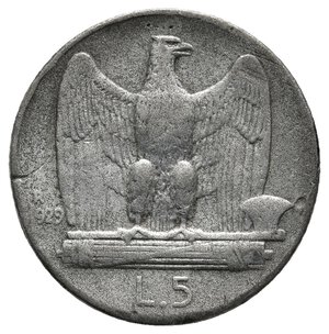 obverse: FALSO EPOCA - Vittorio Emanuele III - 5 Lire Aquilotto 1929