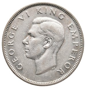 reverse: NEW ZEALAND - George VI - 1 Florin argento 1937