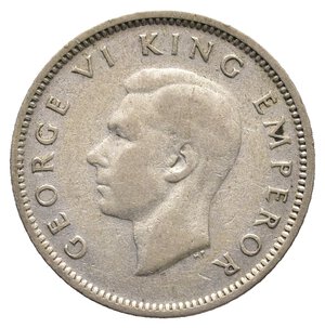 reverse: NEW ZEALAND - George VI - Six Pence argento 1946