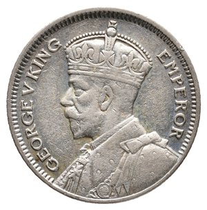 reverse: NEW ZEALAND - George V - Six Pence argento 1934