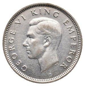 reverse: NEW ZEALAND - George VI - Six Pence argento 1940