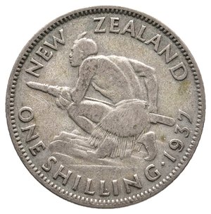 obverse: NEW ZEALAND - George VI - Shilling argento 1937