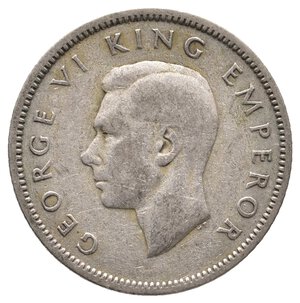 reverse: NEW ZEALAND - George VI - Shilling argento 1937