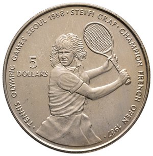 obverse: NIUE - 5 Dollars 1987 Steffi Graf 