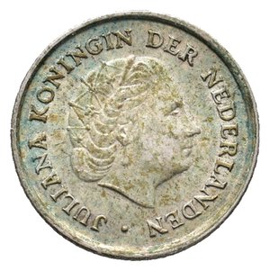 reverse: ANTILLE OLANDESI - 1/10 Gulden argento 1960