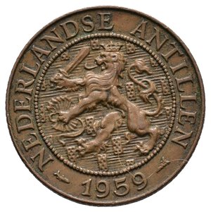 reverse: ANTILLE OLANDESI - 2,5 Cents 1959