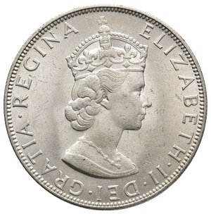 reverse: BERMUDA - Elizaabeth II - Crown argento 1964