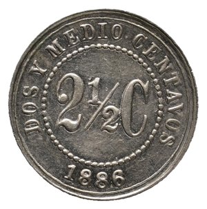 obverse: COLOMBIA - 2,5 Centavos 1886