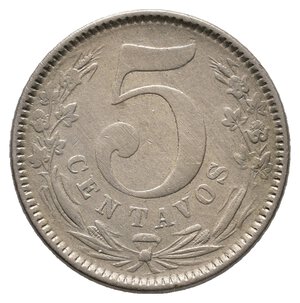 obverse: COLOMBIA - 5 Centavos 1886