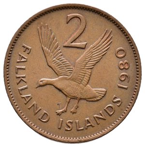 obverse: FALKLAND ISLANDS - Elizabeth II - 2 Cents 1980