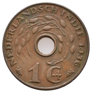 obverse: INDIE OLANDESI - 1 Cent 1936