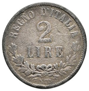 obverse: FALSO EPOCA - Vittorio Emanuele II - 2 Lire valore 1863 N