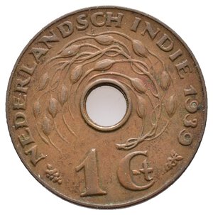 obverse: INDIE OLANDESI - 1 Cent 1939