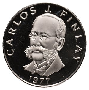 obverse: PANAMA - 5 Centesimos 1977 PROOF