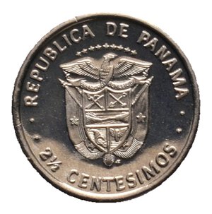 reverse: PANAMA - 2,5 Centesimos 1977 PROOF