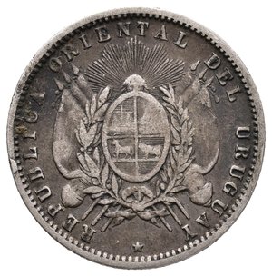 reverse: URUGUAY - 20 Centesimos argento 1877