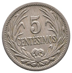 obverse: URUGUAY - 5 Centesimos 1909