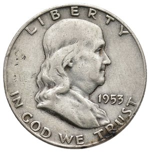 obverse: U.S.A. - Half Dollar Franklyn argento 1953 D