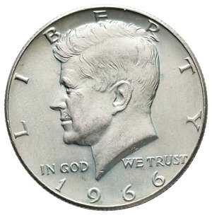 obverse: U.S.A. - Half Dollar Kennedy argento 1966