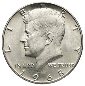 obverse: U.S.A. - Half Dollar Kennedy argento 1968 D