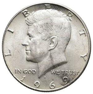 obverse: U.S.A. - Half Dollar Kennedy argento 1969 D