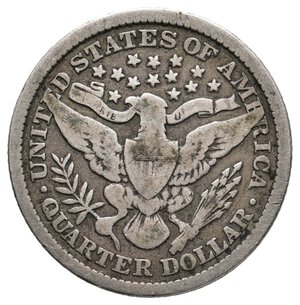 reverse: U.S.A. - Quarter Dollar Barber argento 1900