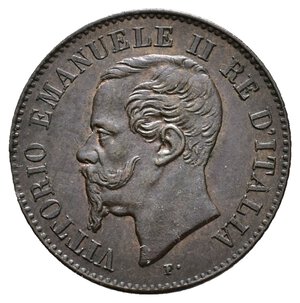 reverse: ERRORE - Vittorio Emanuele II - 2 Centesimi 1867 M Tondello Tranciato