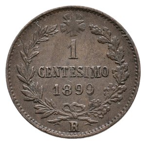 obverse: ERRORE - Umberto I - 1 Centesimo 1899    9 Ribattuto