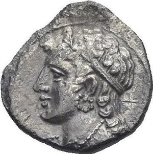 reverse: Cilicia. Uncertain mint and/or dynast. 4th Century BC. Obol (Silver, 10.58 mm, 0.64 g). Draped bust of a Satrap facing slightly left, wearing kyrbasia; on the left, star. Rev. Draped female bust left. Gökturk 88 (Evagoras II in Salamis). Winzer 18.2 (Mazaios in Cilicia). Deeply Toned. Nice specimen. Extremely Fine / Very Fine.