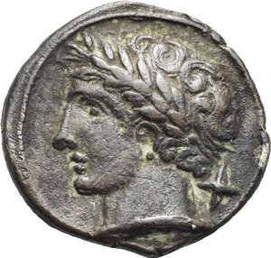 obverse: Etruria. Populonia. 10 Asses. Circa 300-250 BC (Silver, 18.16 mm, 3.16 g). Laureate male head left; behind, X (mark of value). Rev. Blank, with shallow protuberance. EC I, 70.1-141 (O1); HN Italy 168. Dark patina. Good Very Fine. Rare.

From the Collection of a Swiss Etruscologist, Roma Numismatics XVI, 26 September 2018, lot 50.