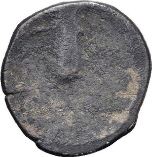 reverse: Etruria. Populonia. 10 Asses. Circa 300-250 BC (Silver, 18.16 mm, 3.16 g). Laureate male head left; behind, X (mark of value). Rev. Blank, with shallow protuberance. EC I, 70.1-141 (O1); HN Italy 168. Dark patina. Good Very Fine. Rare.

From the Collection of a Swiss Etruscologist, Roma Numismatics XVI, 26 September 2018, lot 50.