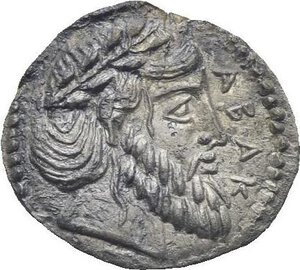 obverse: Sicily. Abakainon. Circa 450-430 BC. Litra (Silver, 12.38 mm, 0.63 g). ABAK, laureate head of Zeus right. Rev. AIN - I, boar standing right. HGC 2, 9 var. (no barley corn). Campana 3b. Nicely toned. Minor pitting on the reverse and a very slight crack towards the edge. Anyway Extremely Fine. Rare.