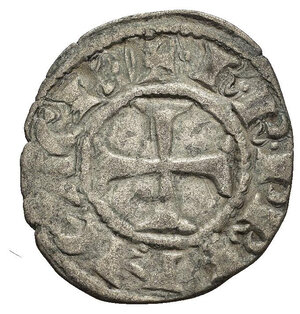 obverse: Oriente Latino. Le Crociate (Crusaders). Chiarenza (Achaea, Clarencia). Carlo I e II d Angiò (1278-1289). Denaro Tornese. MI (g 0,89). Croce patente. R/ Castello. Metcalf, Crusades 942-5. BB