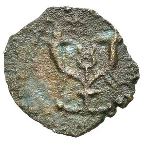 reverse: JUDAEA. Erode I il Grande (40-4 a.C.). Prutah per Gerusalemme. AE (g 0,88). Ancora. R/ Caduceo tra due cornucopie. HGC 10, 659-63. MB-BB. Nr.Reg. 613/24