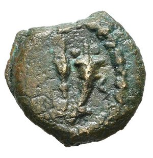 reverse: JUDAEA. Mattathias Antigonos ? (40-37 a.C.). Prutah per Gerusalemme. AE (g 1,37). Leggenda in corona. R/ Spiga tra due cornucopie. HGC 10, 648-9. MB-BB. Nr.Reg. 613/24