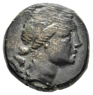 obverse: AMISOS, periodo di Mitridate VI (125-95 a.C.). Bronzo. AE (8,41 g). D/ testa di Artemide a destra; R/ tripode, legenda AMI-ΣOY. HGC 7, 240. BB+. nr.reg.595/24