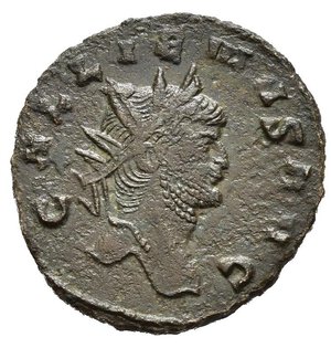 obverse: GALLIENO (253-268 AD).  ANTONINIANO 267-268 AD Mi Ø 21-2,59 g. D/ GALLIENVS AVG Busto nudo radiato volto vs dx R/ DIANAE CONS AVG Antilope avanza vs sx, officina XII [12a] in esergo, RIC.V.1-181K - Cohen.165 BB