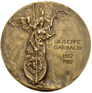 reverse: Medaglie Italiane. Medaglia coniata dalla zecca di stato - Centenario Garibaldi 1882-1982. AE (54,4 g - 50 mm). FDC