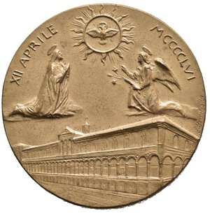 reverse: Medaglie italiane. MILANO. Medaglia AE 1956 37 mm V Centenario della Fondazione dell Ospedale Maggiore. Opus: Lorioli