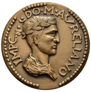 obverse: Medaglie Italiane. Roma, medaglia commemorativa Imperatore Aureliano. AE (63,63 g - 49,5 mm). FDC