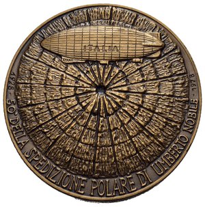 reverse: Medaglie Italiane. Roma. Circolo filatelico e numismatico Wagons Lits. Medaglia per i 50° anniversario della spedizione polare di Umberto Nobile (1928-1978). AE (30,87 g). FDC