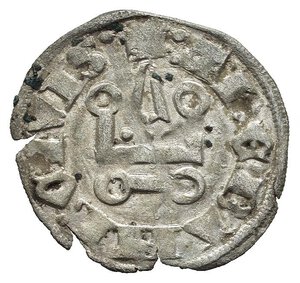 obverse: CROCIATE. Duchi di Atene. Guy II de La Roche (1287-1308). Denaro tornese. MI (g 0,72). Castello. R/ Croce. Metcalf 1061-3. BB