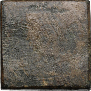 reverse: AE Square-shaped commercial weight for 2 ounce, 4-6 century AD