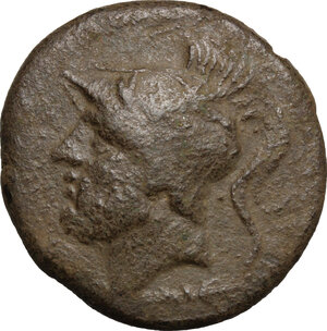 obverse: Bruttium, The Brettii. AE Double Unit, 211-208 BC