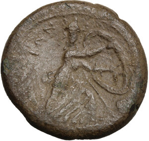 reverse: Bruttium, The Brettii. AE Double Unit, 211-208 BC