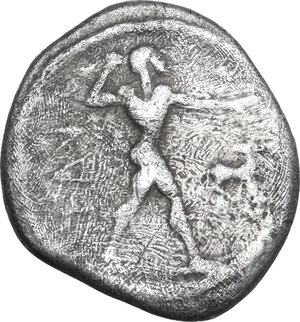 obverse: Bruttium, Kaulonia. AR Drachm, c. 475-425 BC