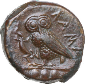 reverse: Kamarina. AE Tetras, 425-405 BC