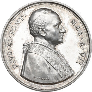 obverse: Pio XI (1922-1939).. Medaglia annuale. Anno VII