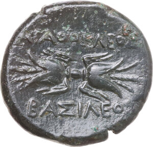 reverse: Syracuse.  Agathokles (317-289 BC).. AE Litra, c. 295 BC